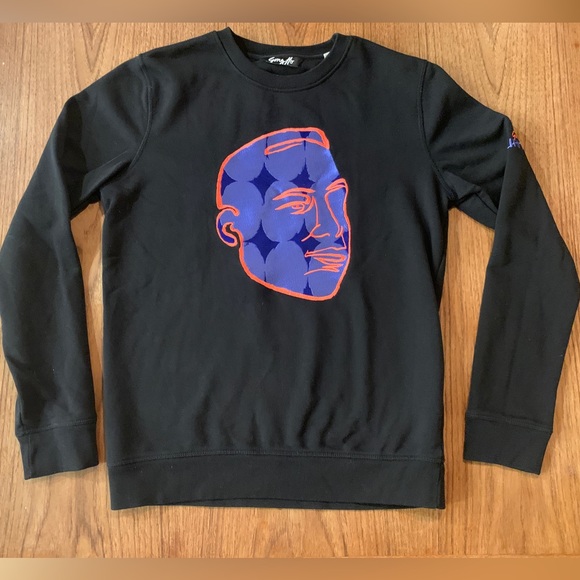 Wolf & Badger 1/10 Embroidered Sweatshirt, Gung Ho unisex adult XS - Picture 1 of 11